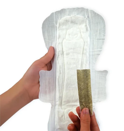 Venda quente de absorventes higiênicos de algodão de alta absorção para senhora