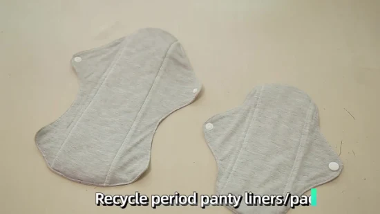 Intiflower atacado 4 peças de carvão de bambu reutilizáveis ​​absorventes menstruais ânion absorventes higiênicos forros de calcinha